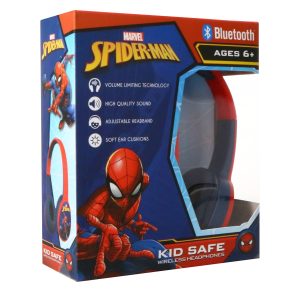 Marvel Spider-Man Bluetooth Kid-Safe Wireless Headphones